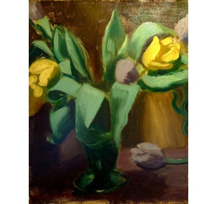 Amédée Dubois de La Patelliere, fleurs jaunes