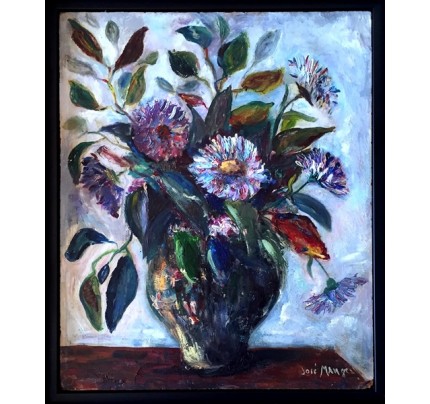 José MANGE, vase de fleurs