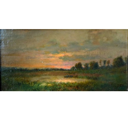 Jules DUPRE, campagne au crépuscule