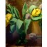 Amédée Dubois de La Patelliere, fleurs jaunes, Peinture
