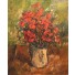 Emile COMPARD, coquelicots, Peinture