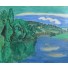 Henri HAYDEN, lac de plaisance, Huile sur panneau