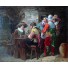 Louis GONTIER, mousquetaires à l'auberge, Huile sur toile